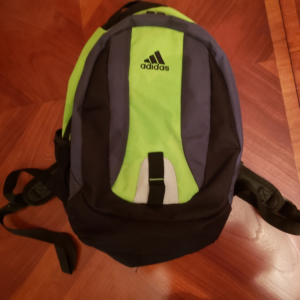 Green Adidas backpack